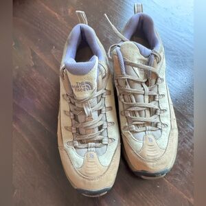 The North Face Women’s Beige and Purple Athletic Shoes